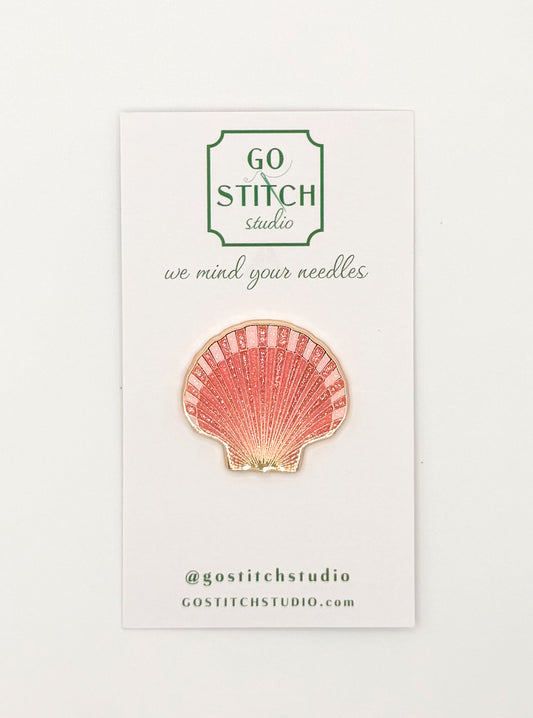 Seashell  Glitter Needle Minder