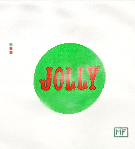 Jolly Round Needlepoint Canvas