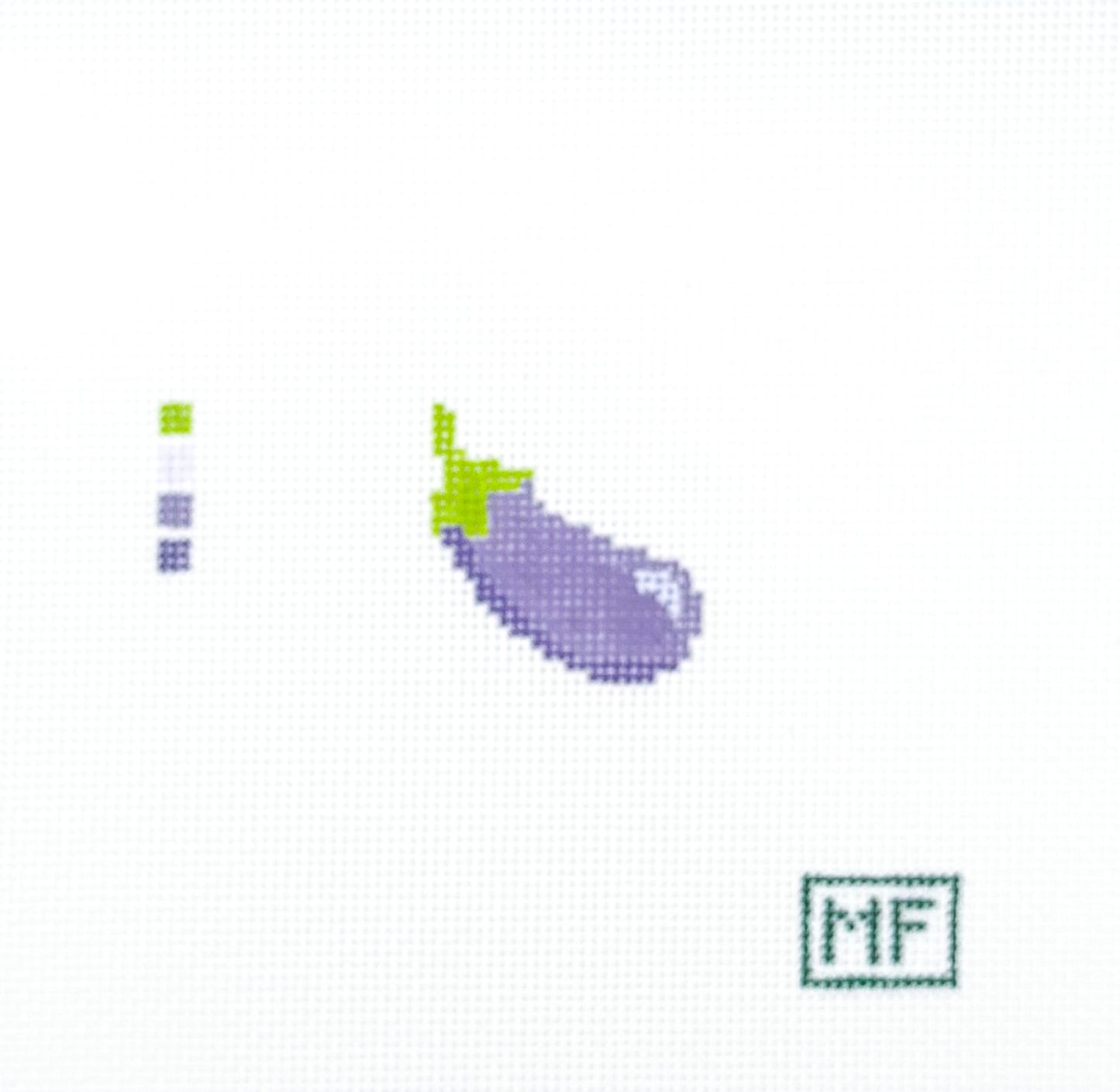 Eggplant Mini Needlepoint Canvas