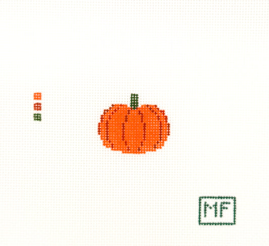 Pumpkin Mini Needlepoint Canvas