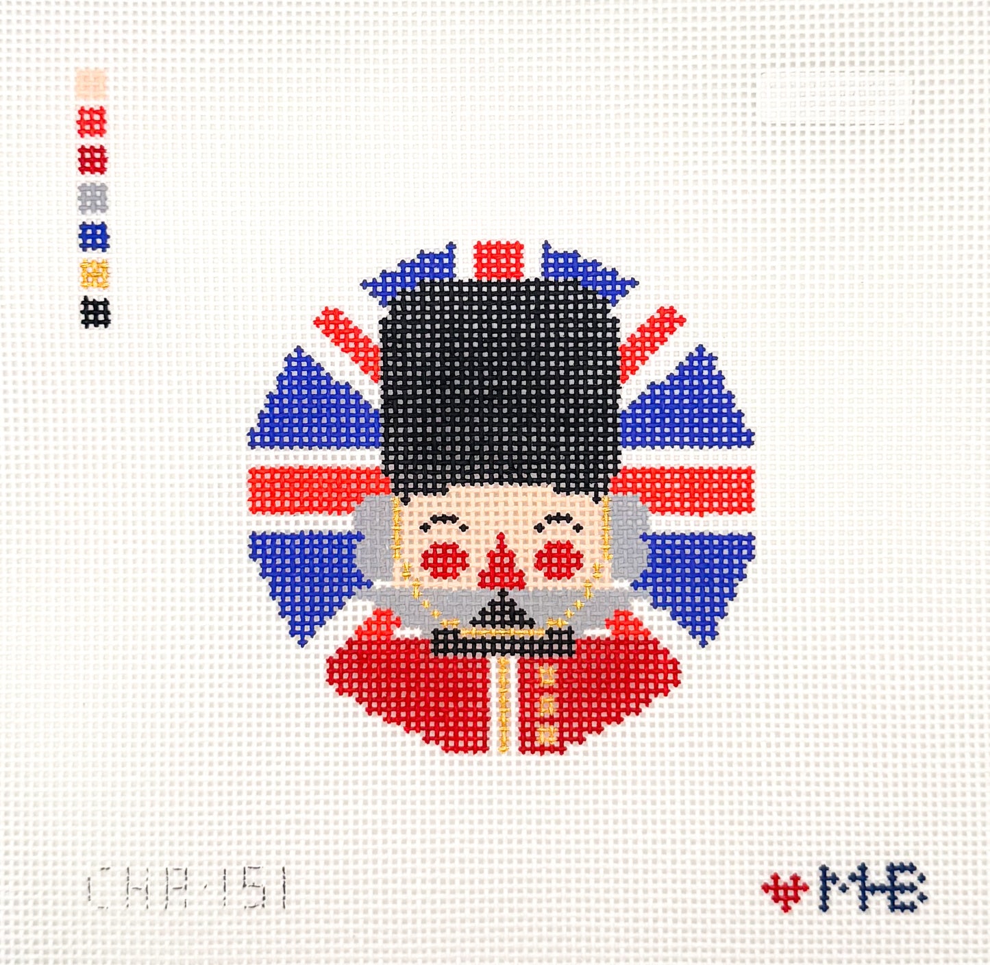 Nutcracker Kensington Round Needlepoint Canvas
