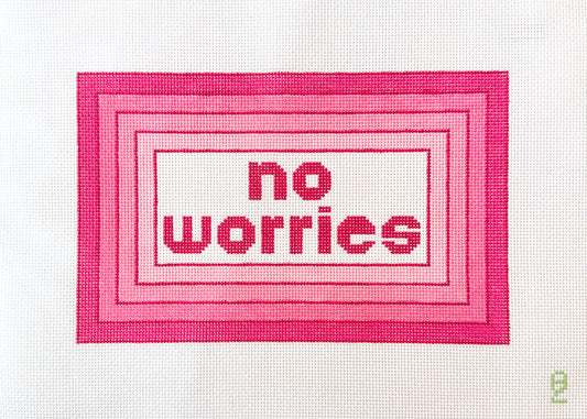 No Worries Needlepoint Canvas