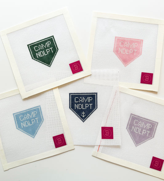 Camp Needlepoint Bag Charm