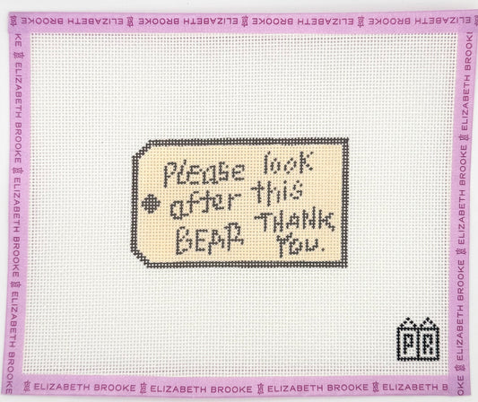 Paddington Tag Needlepoint Canvas