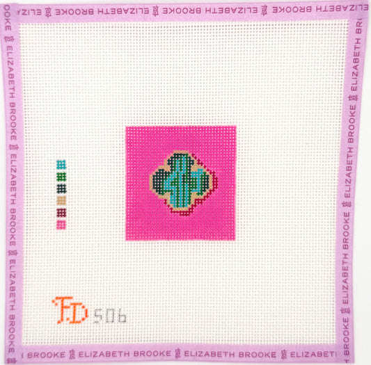 Mini Van Cleef Quadrafoil Needlepoint Canvas