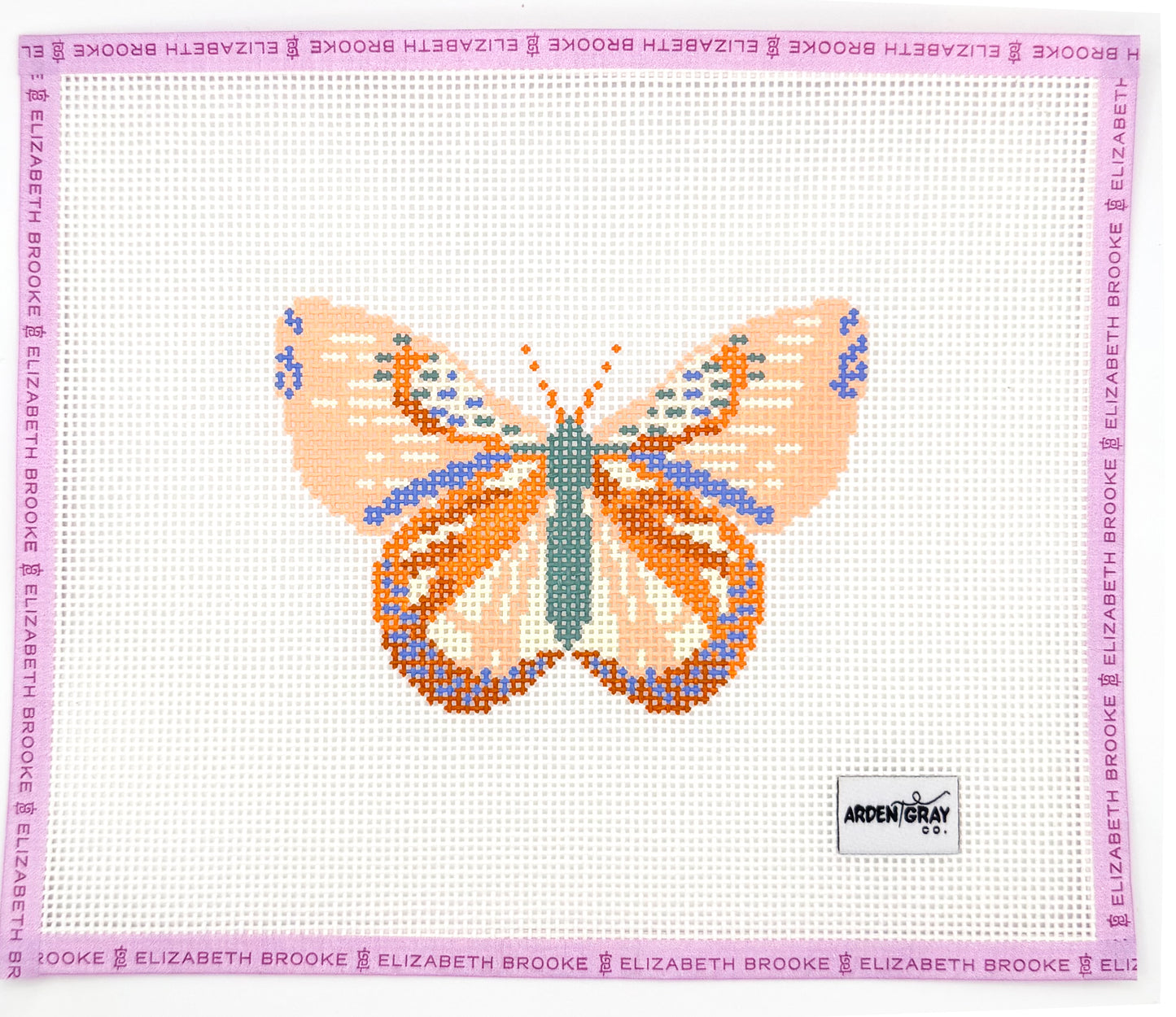 Pastel Butterfly Needlepoint Canvs