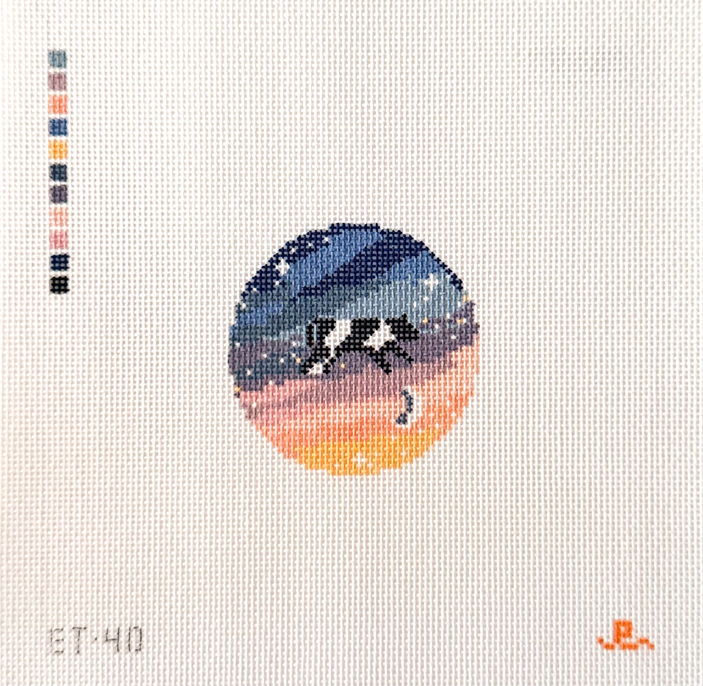 Over the Moon Needlepoint Canvas