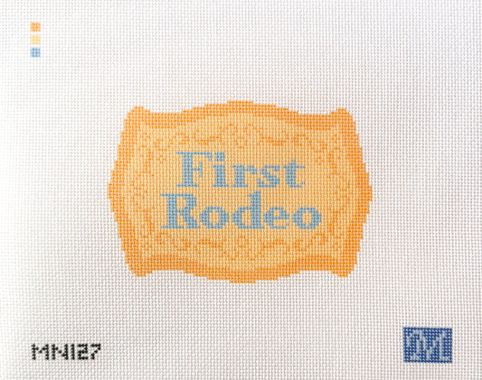 First Rodeo Needlepoint Canvas