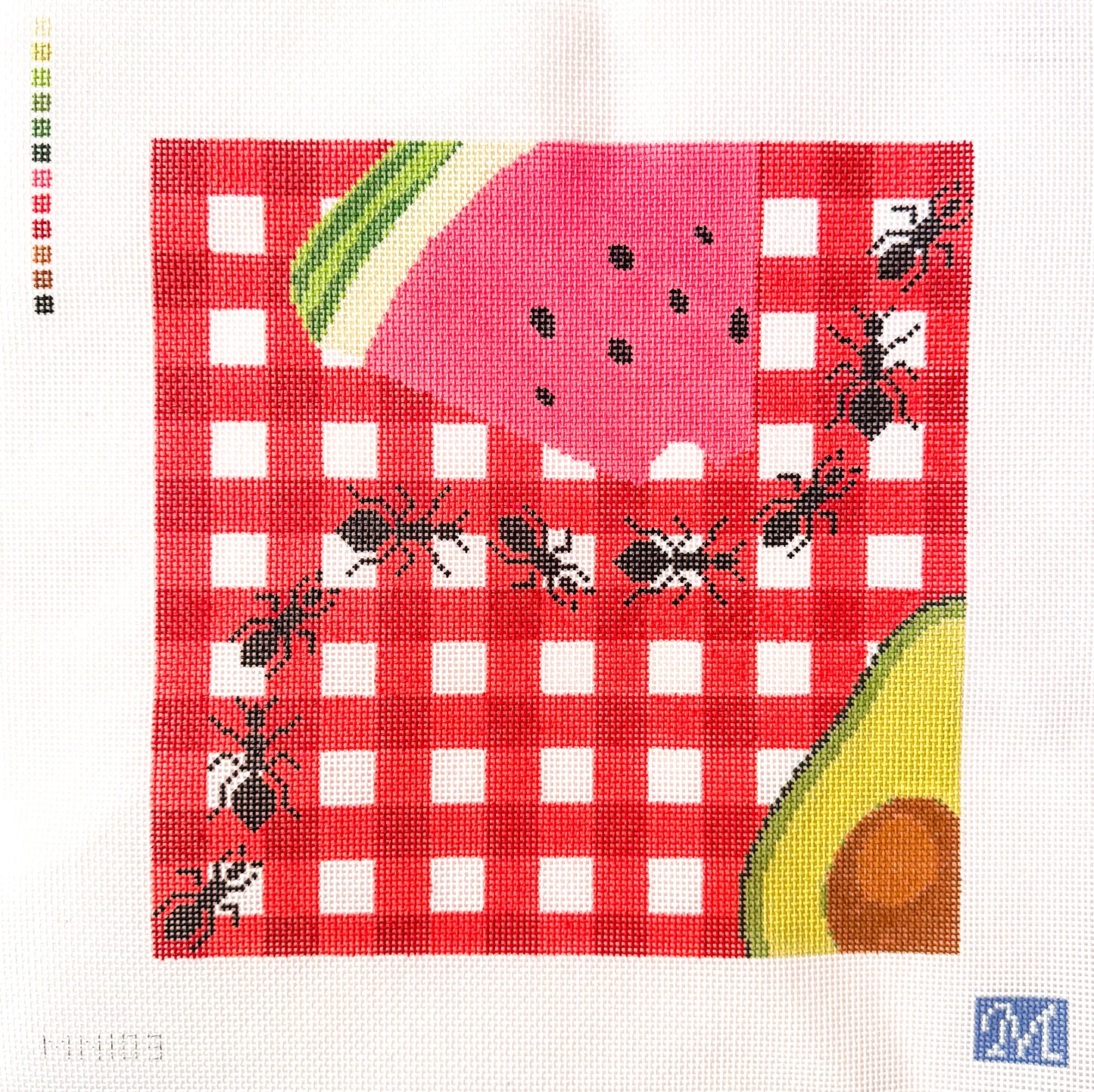 Picnic Patrol Watermelon Needlepoint Canvas