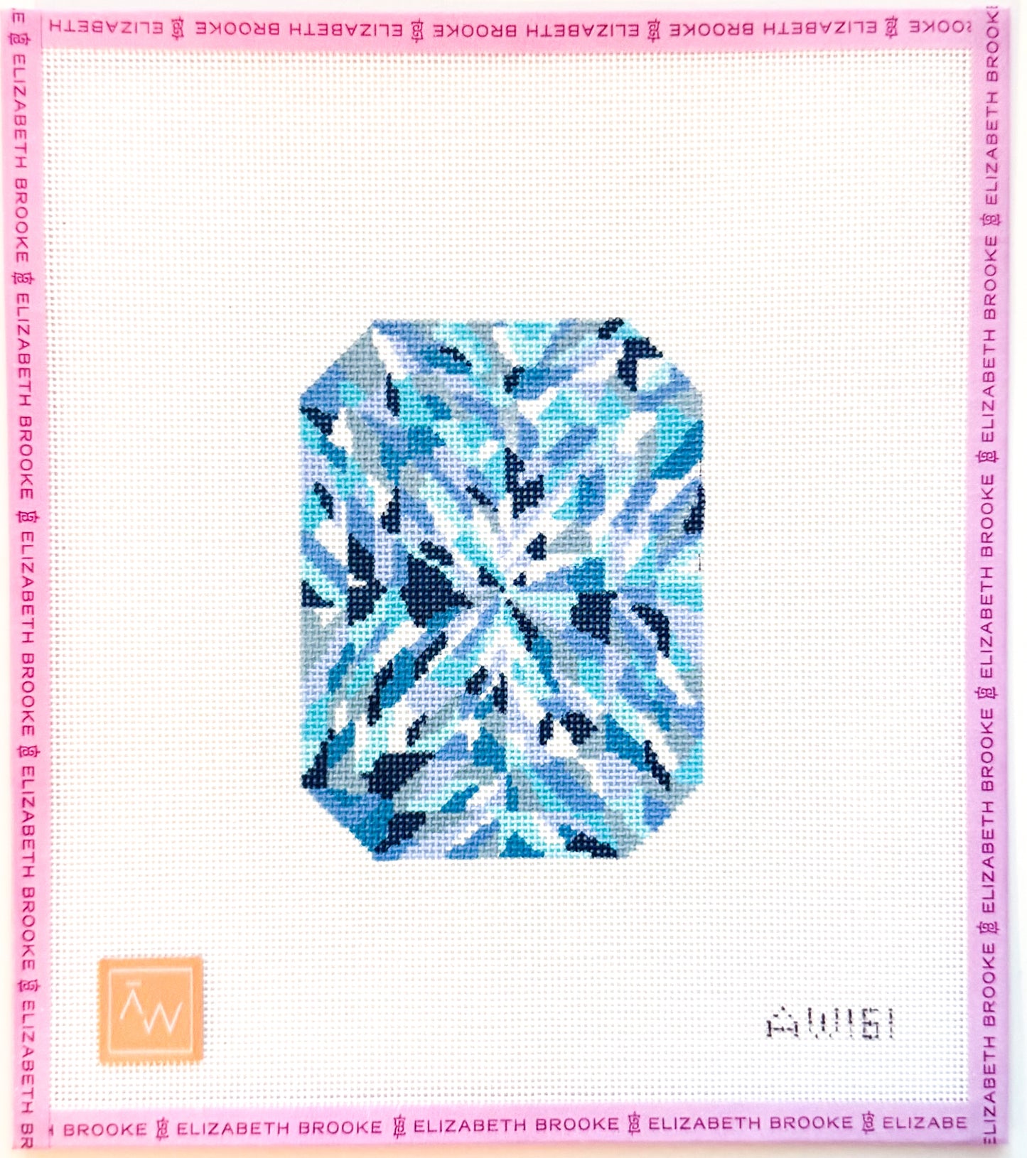 Radiant Cut Diamond engagement diamond needlepoint canvas