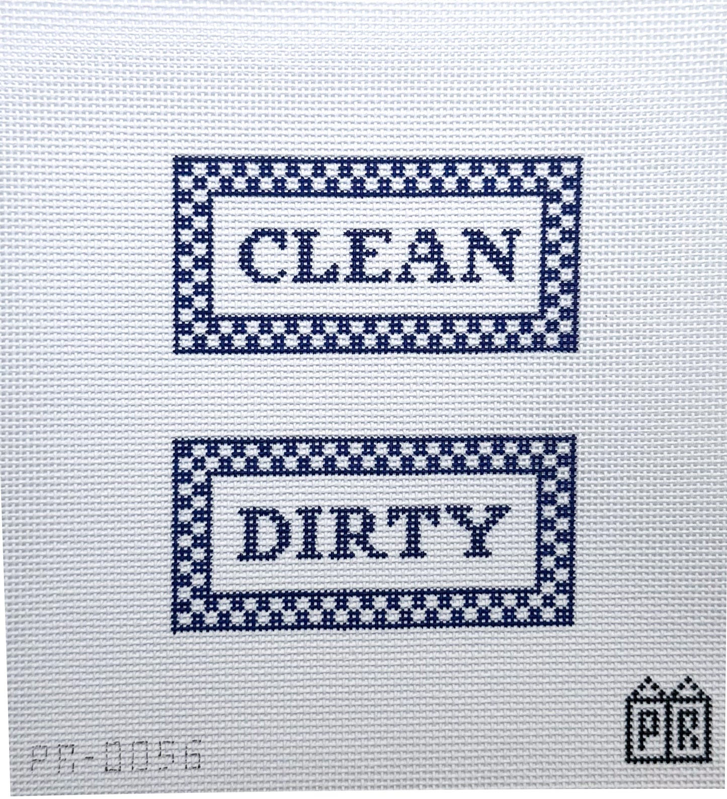 Dishwasher Check Two Sided Needlepoint Canvas