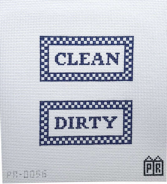 Dishwasher Check Two Sided Needlepoint Canvas