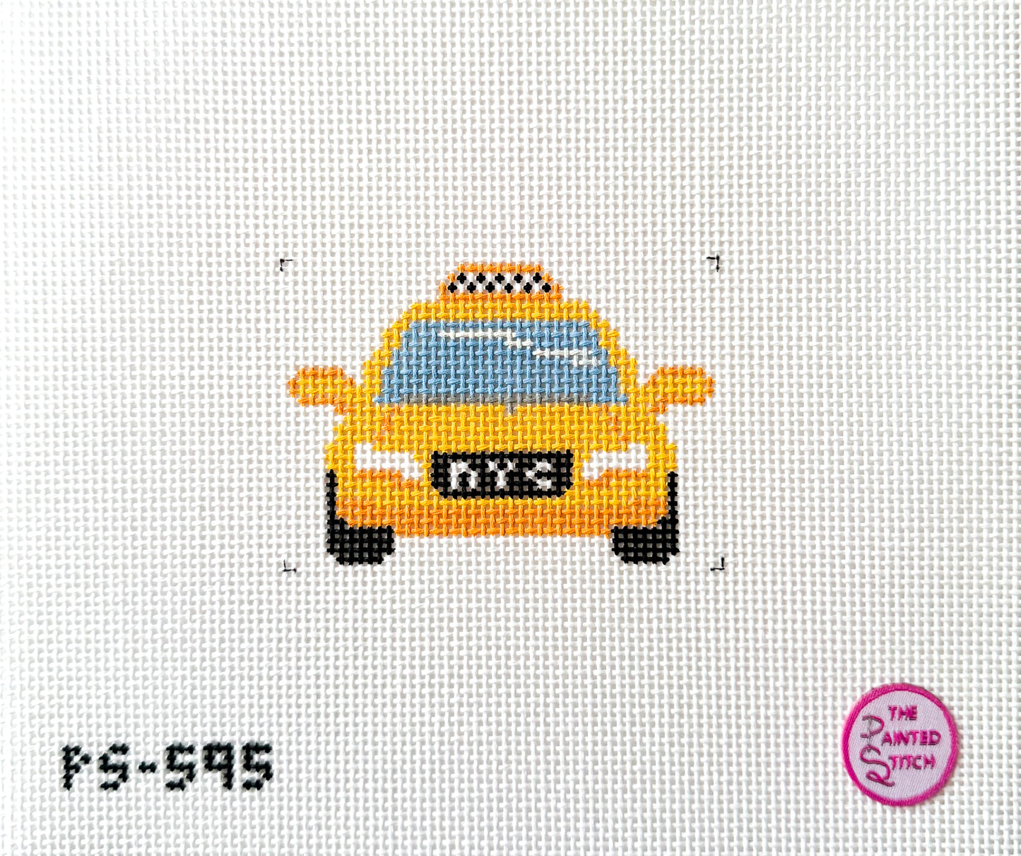 NYC Taxi Needlepoint Canvas