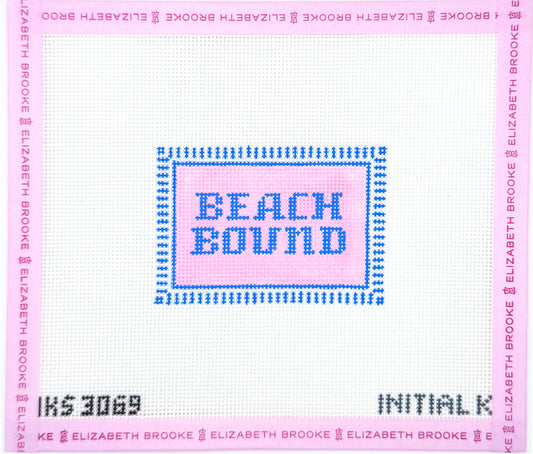 Beach Bound Bag Tag Needlepoint Canvas