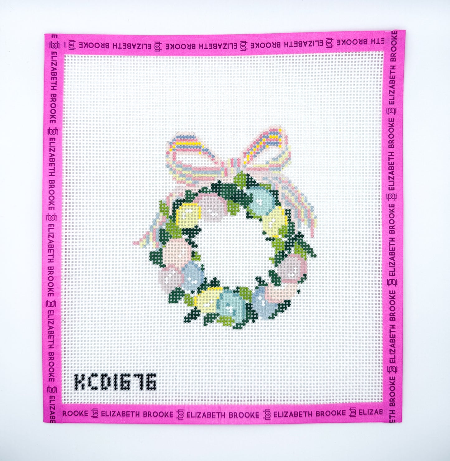 Easter Wreath Needlepoint canvas