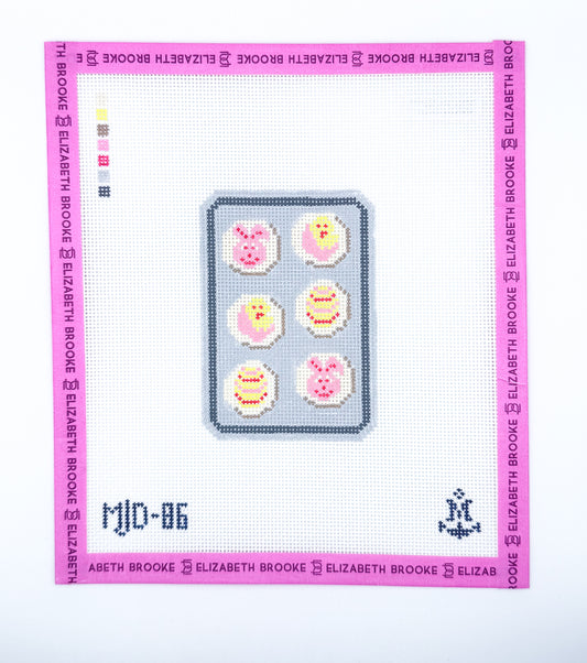 Slice and Bake Easter Cookies Needlepoint Canvas