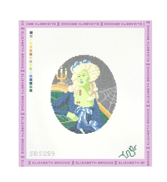 Bride of Frankenstein the XIV Needlepoint Canvas