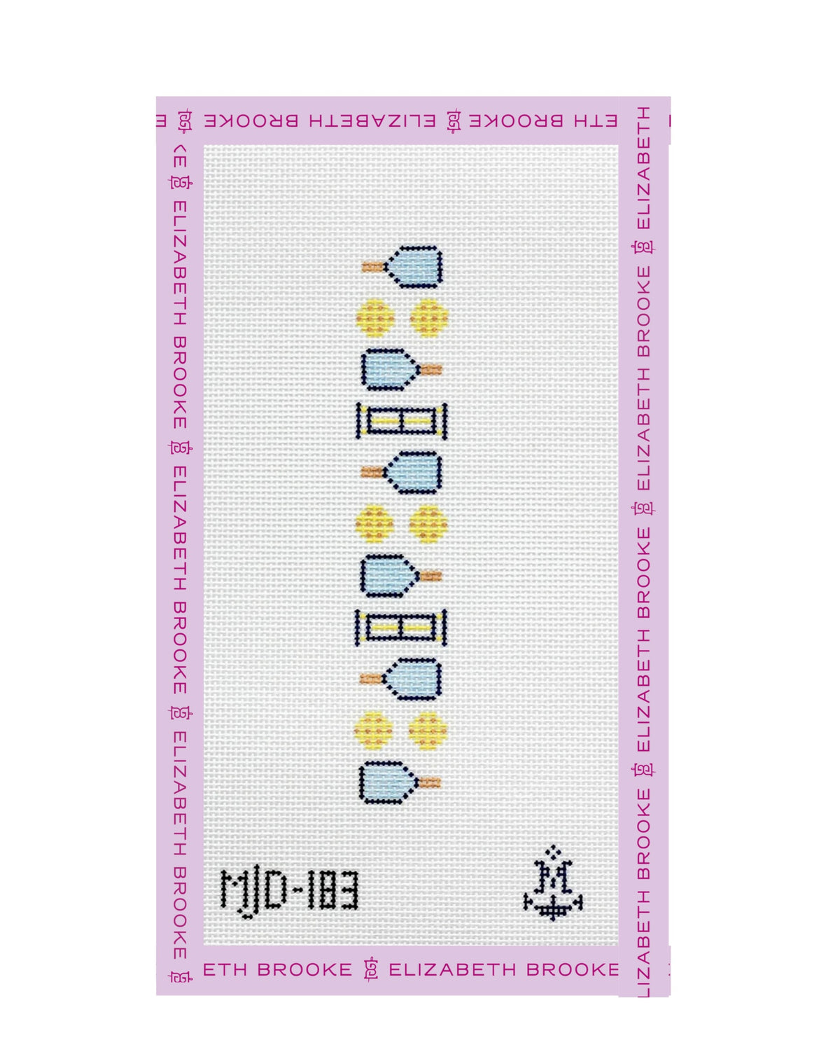 Pickle Ball Key Fob Needlepoint Canvas
