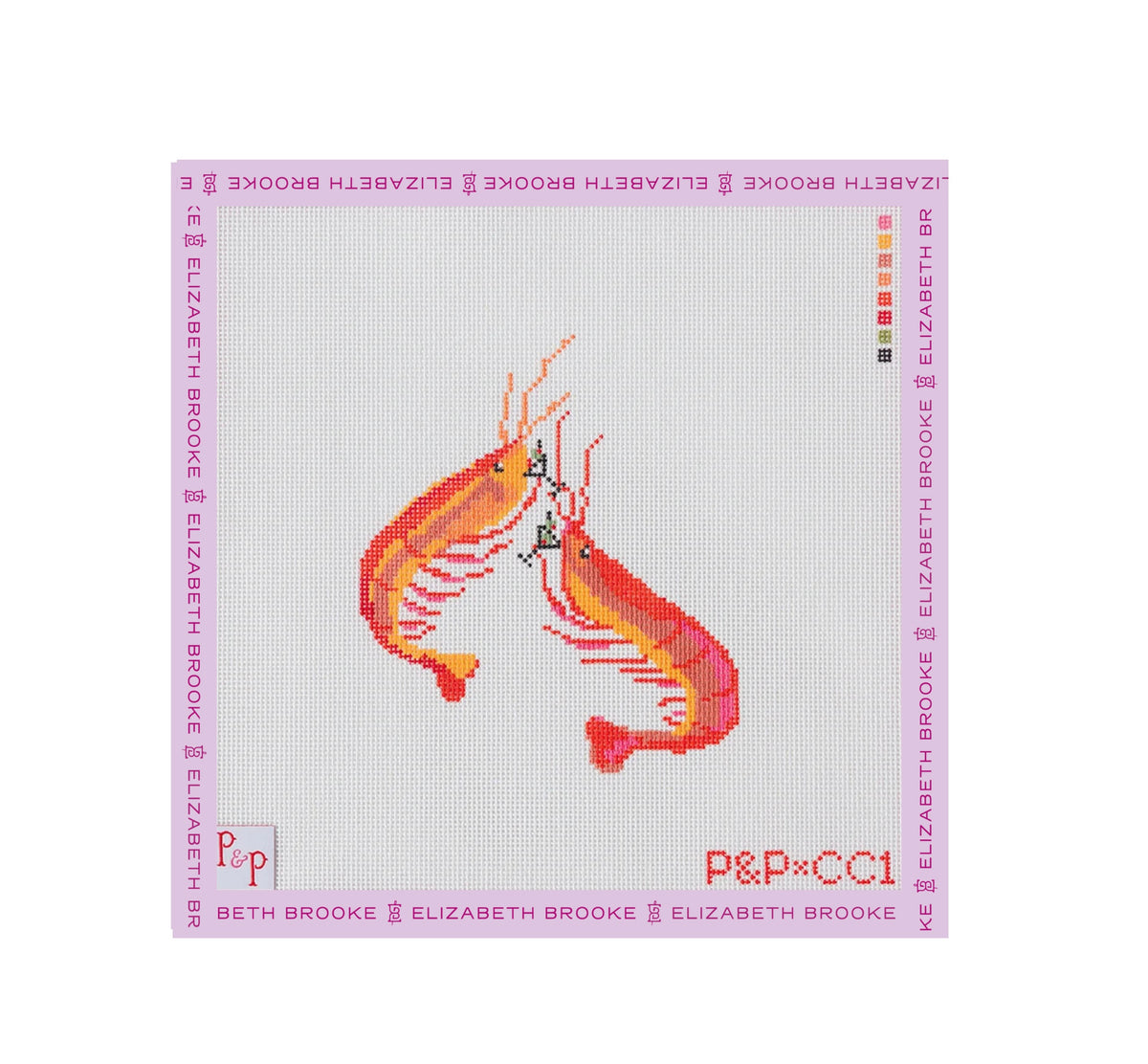 Shrimp Cocktail Needlepoint Canvas