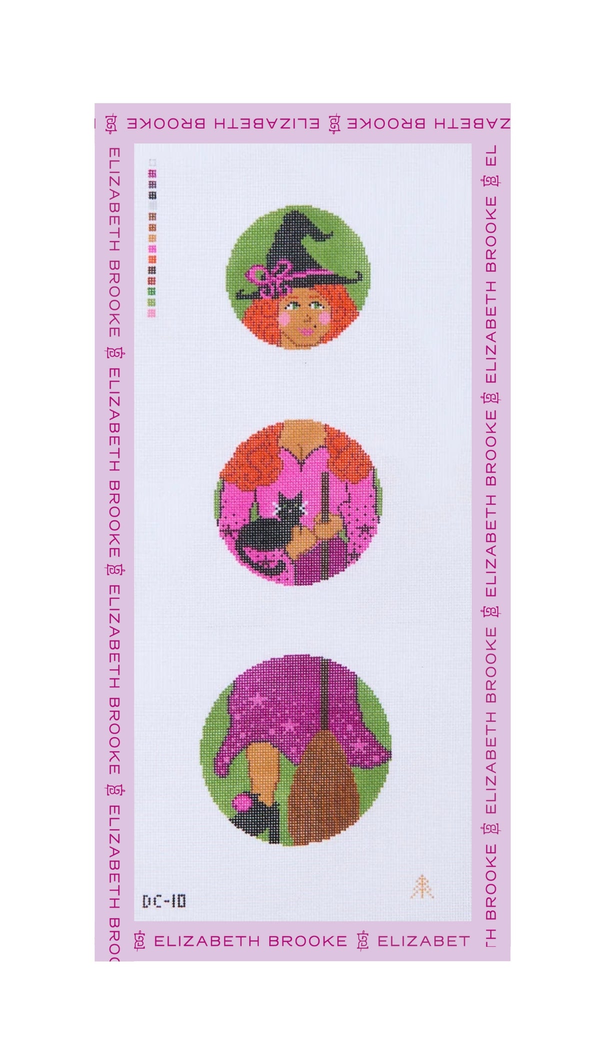 Witch Dangle Needlepoint Canvas