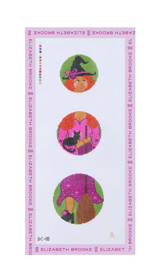 Witch Dangle Needlepoint Canvas