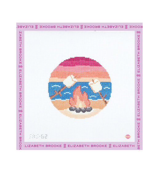 By the Beach Needlepoint Canvas