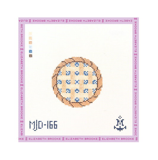 Blueberry Pie Needlepont Canvas