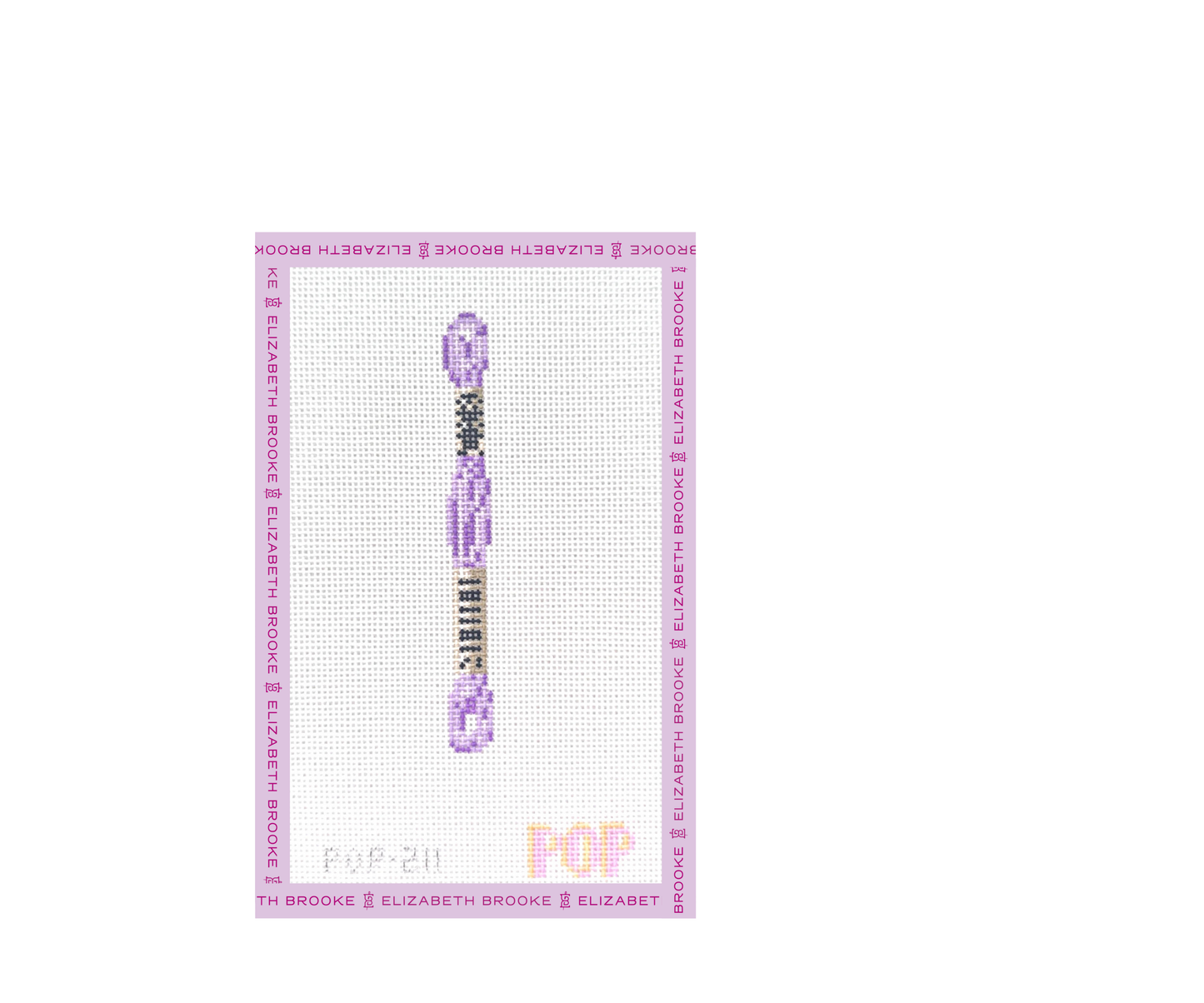 Lilac Floss Needlepoint Canvas