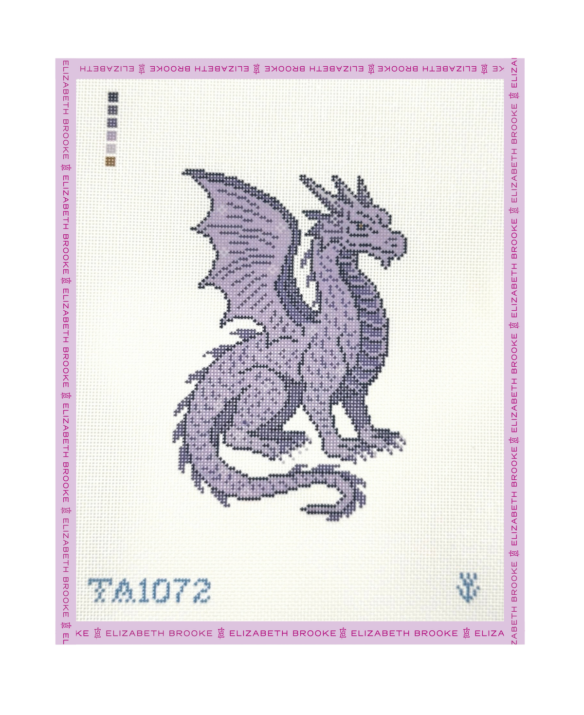 Amethyst Dragon Neelepoint Canvas