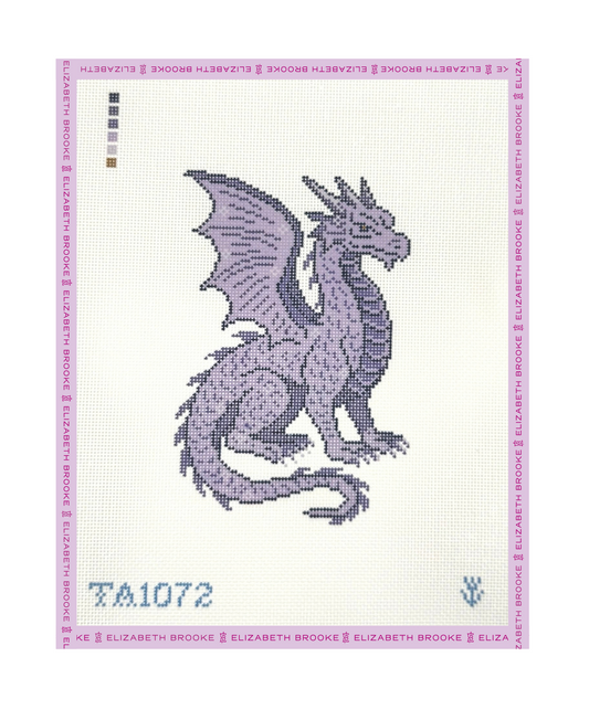Amethyst Dragon Neelepoint Canvas