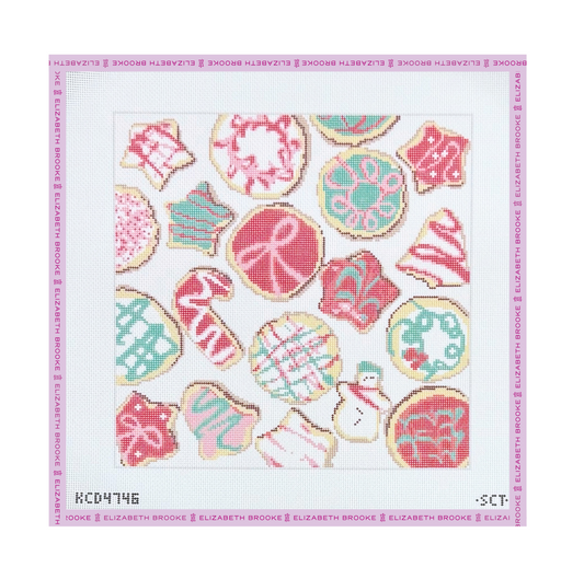 Christmas Cookie Tray Needlepoint Canvas