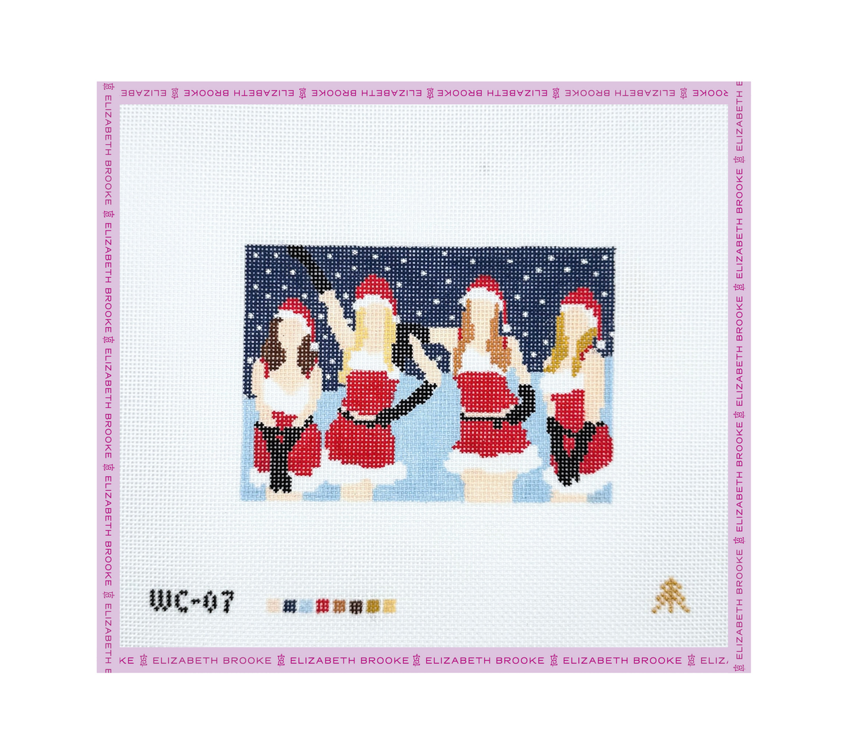 Mean Girls Inspired Christmas Scene Needlepoint Canvas