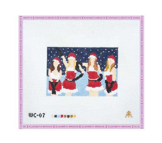 Mean Girls Inspired Christmas Scene Needlepoint Canvas