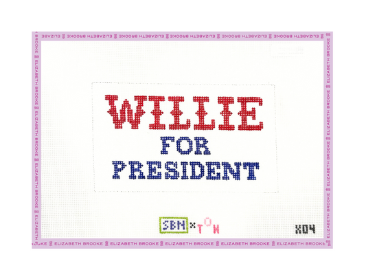 Willie for President Needlepoint Canvas