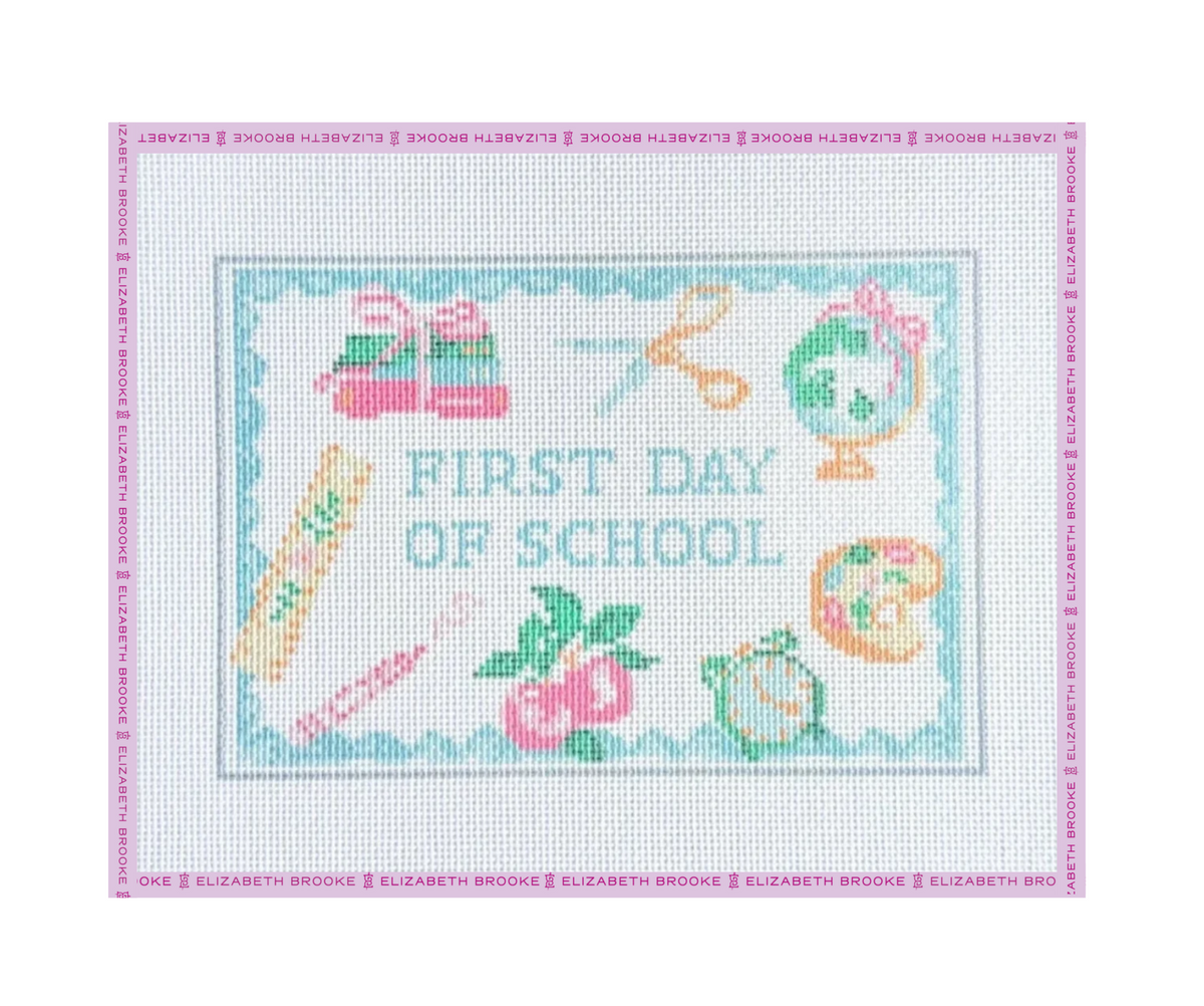First Day of School Needlepoint Canvas