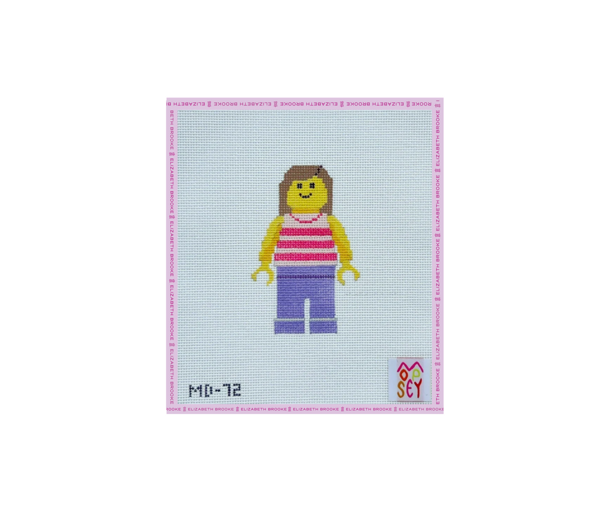 Brick Woman Needlepoint Canvas
