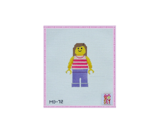 Brick Woman Needlepoint Canvas
