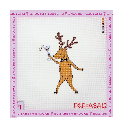 Espresso Buck Needlepoint Canvas