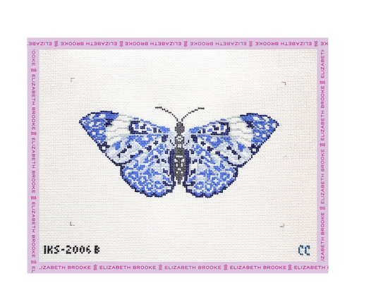 Large Chinoiserie Butterfly Needlepoint Canvas