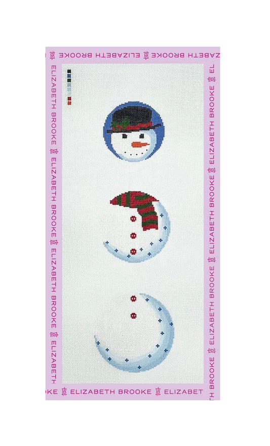 Snowman Dangle Needlepoint Canvas