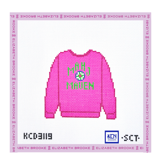 Mahj Maven Sweatshirt Needlepoint Canvas
