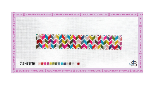Chevron Stripe Key Fob Needlepoint Canvas