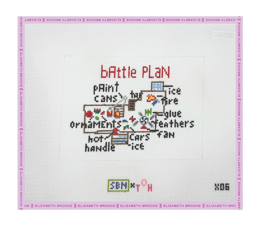 Battle Plan Needlepoint Canvas