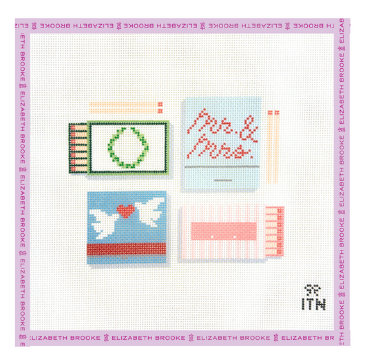 Wedding Matchboxes Needlepoint Canvas