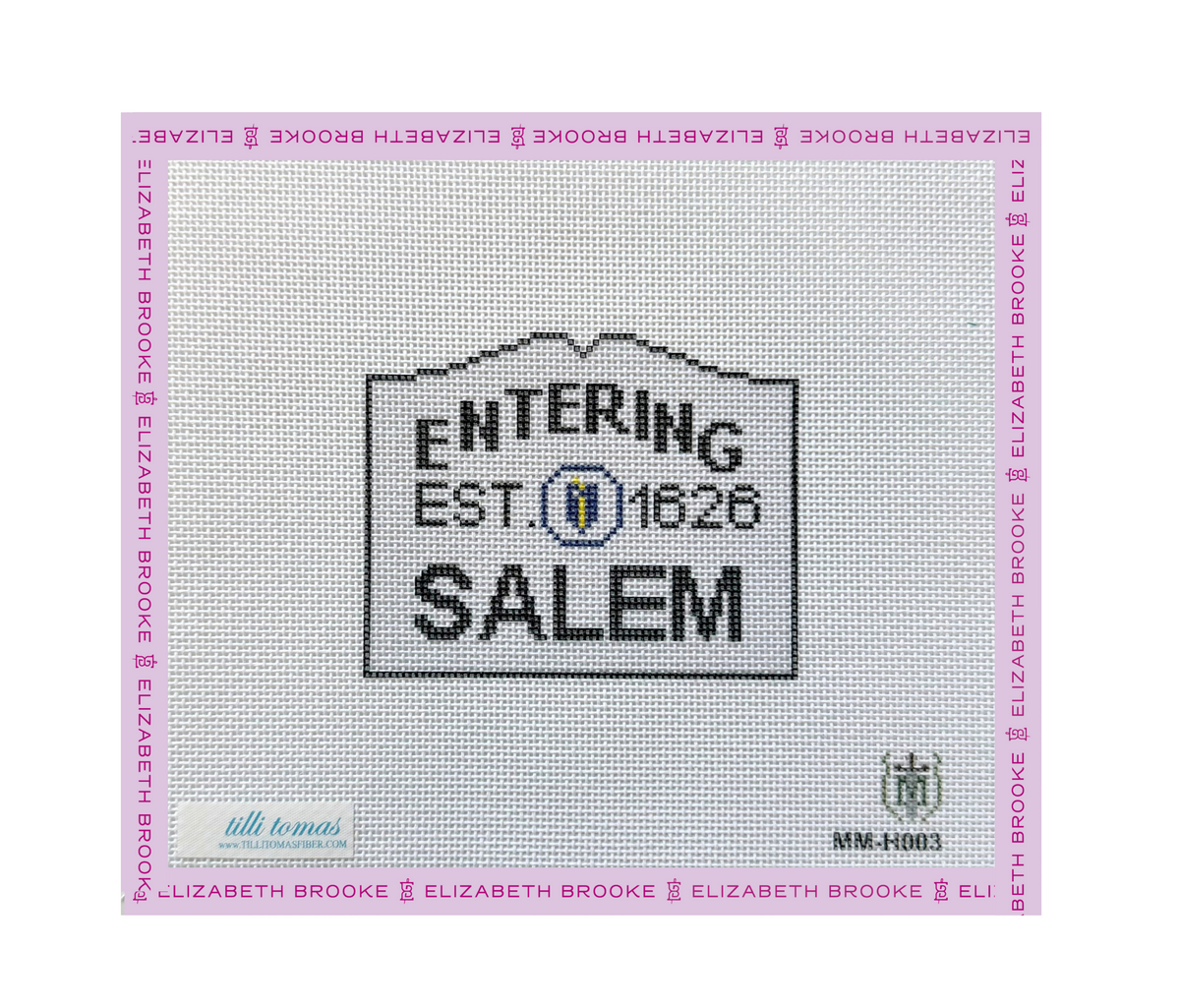 Entering Salem Needlepoint Canvas