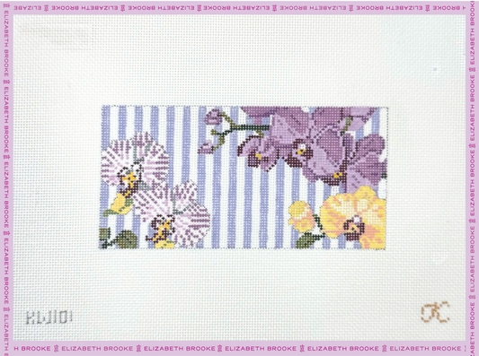Orchid Insert Needlepoint Canvas