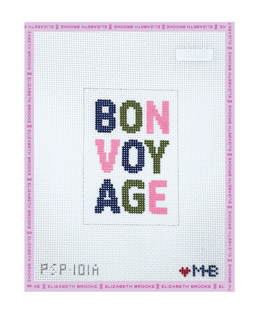 Bon Voyage Passport Insert Needlepoint Canvas