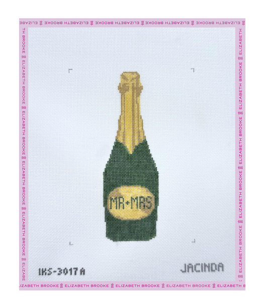 Mr & Mrs Champagne Needlepoint Canvas