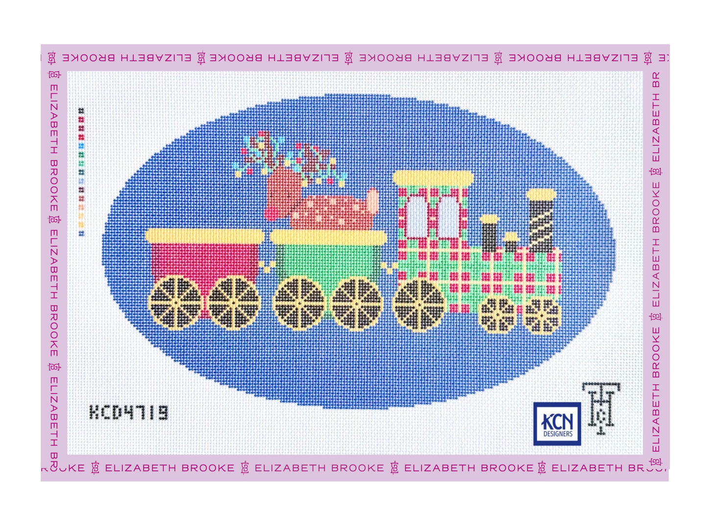 Christmas Train Needlepoint Canvas