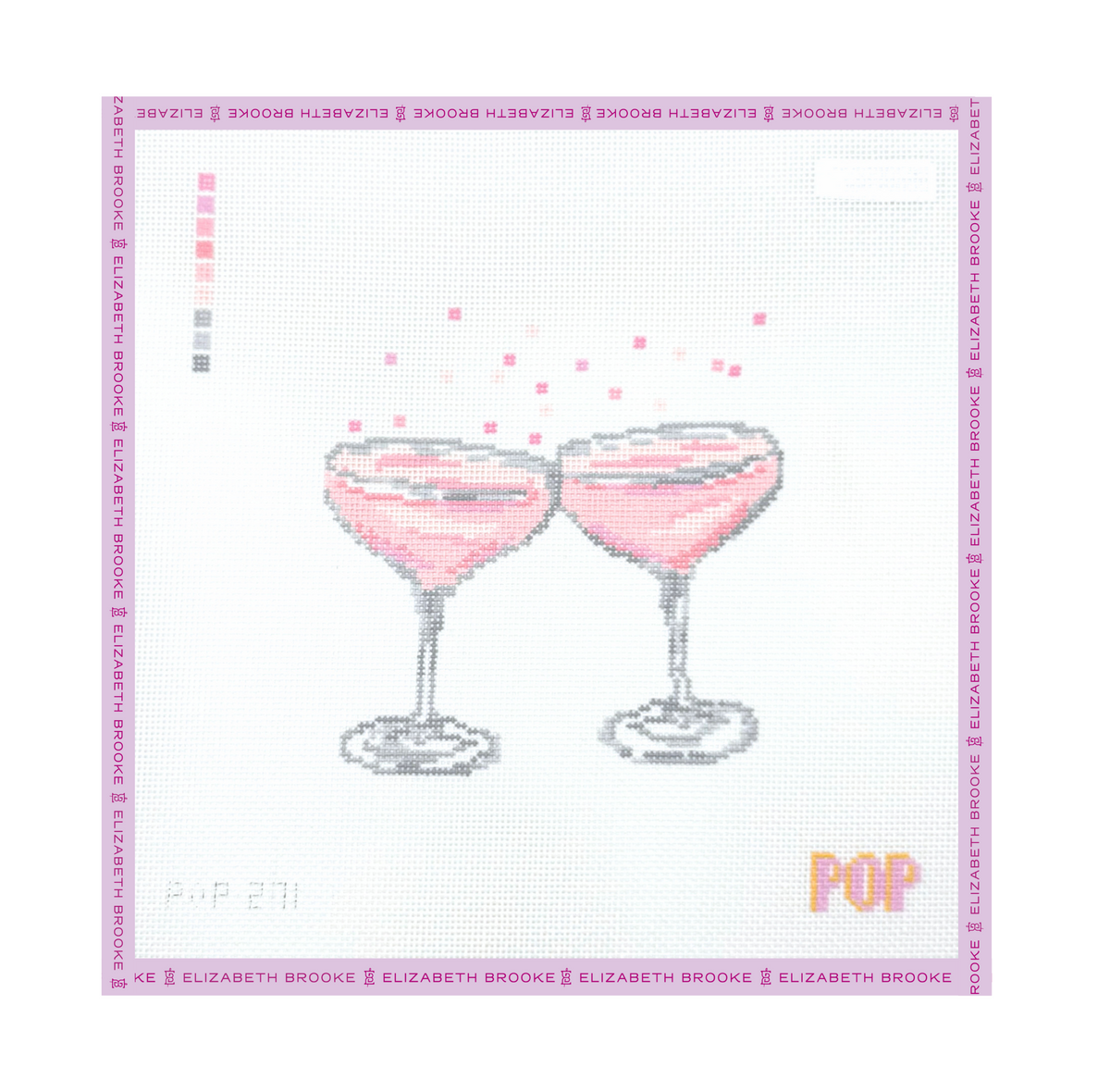 Champagne Cheers Needlepoint Canvas